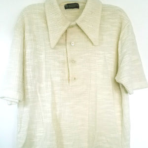 Leonardo Strassi Vintage 60s mens knit shirt
